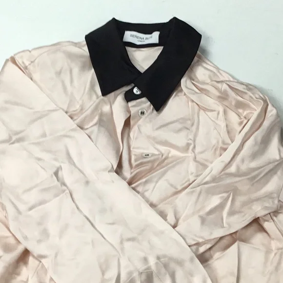 Serena Bute Pink Button Up Shirt and Pants Set - Picture 4 of 6